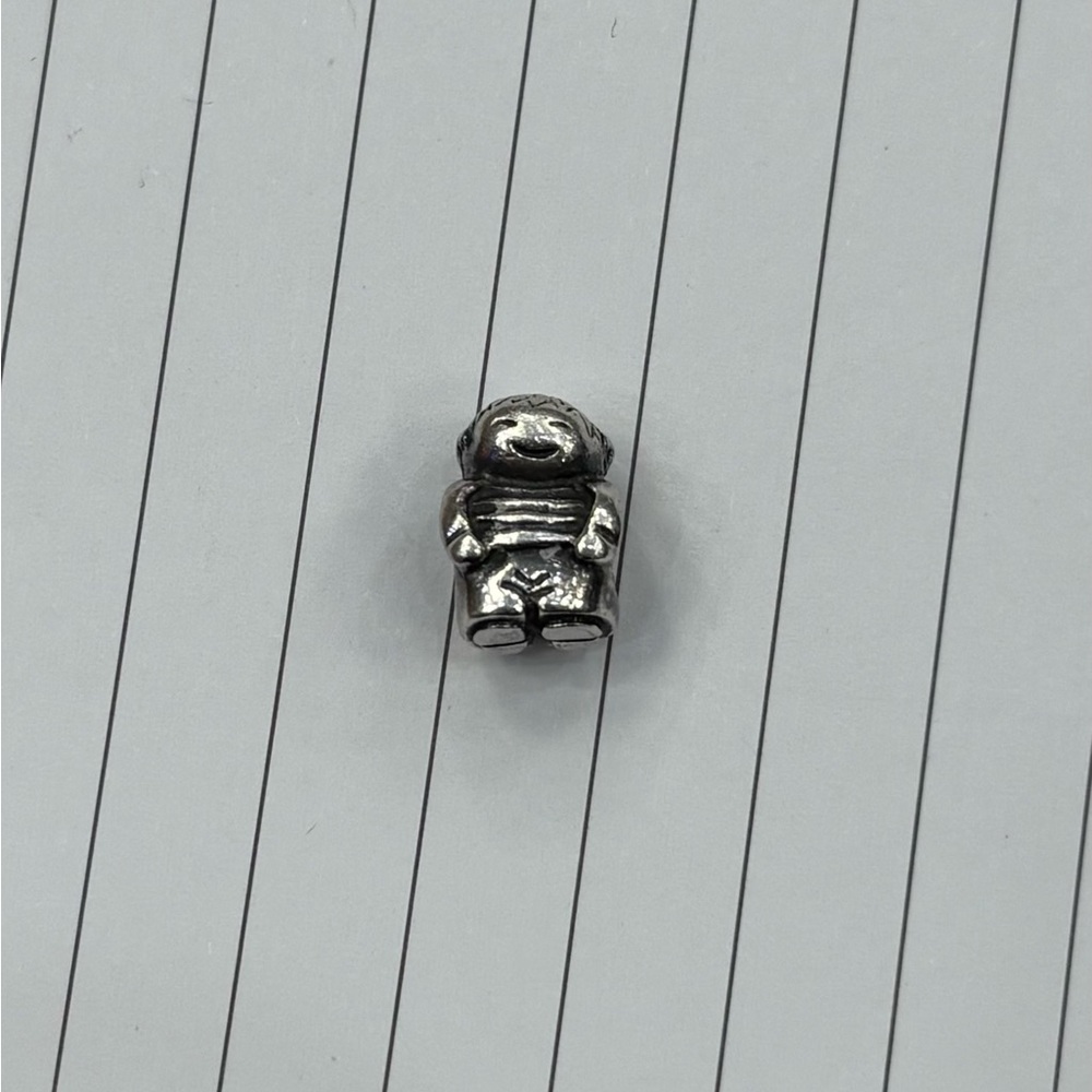 Authentic Pandora Retired Young Boy Family Charm 790360